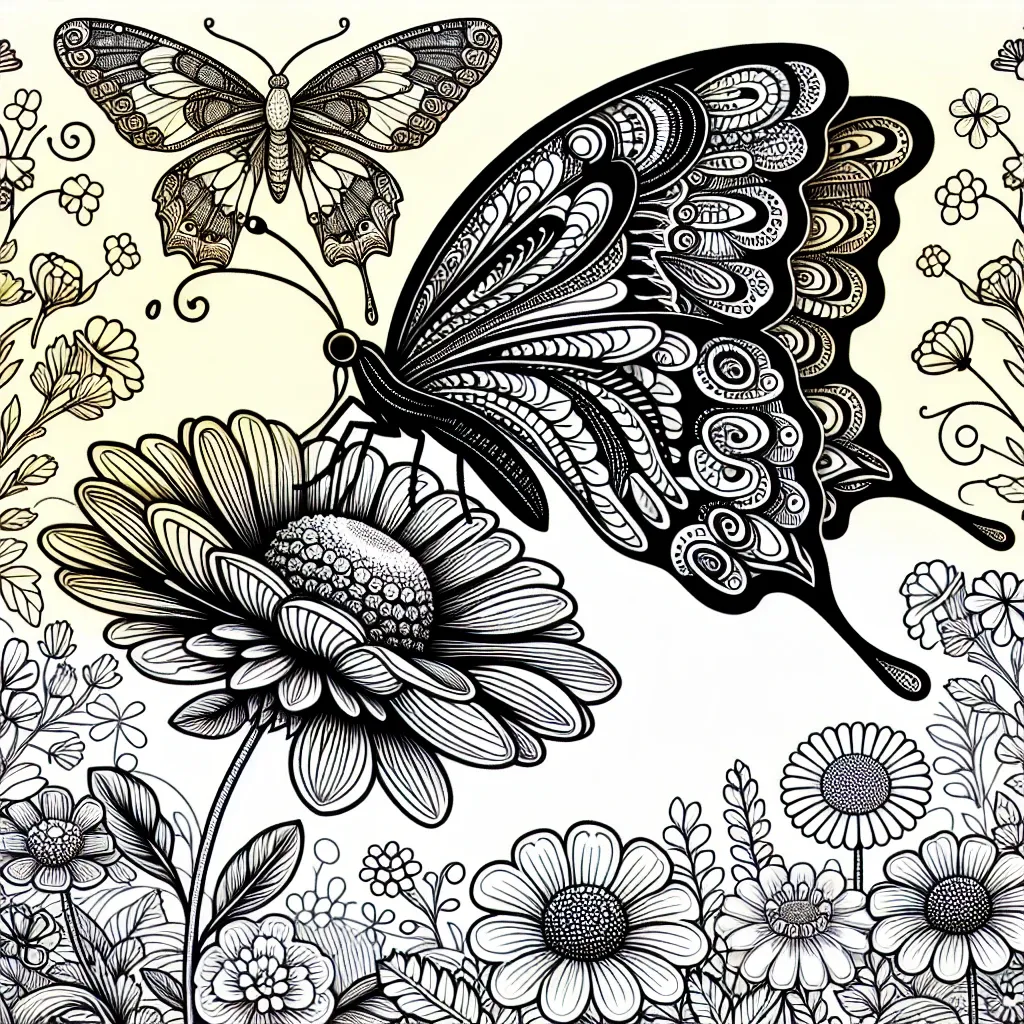 Discover the Beauty of Nature with Our Realistic Butterfly Coloring Page Collection