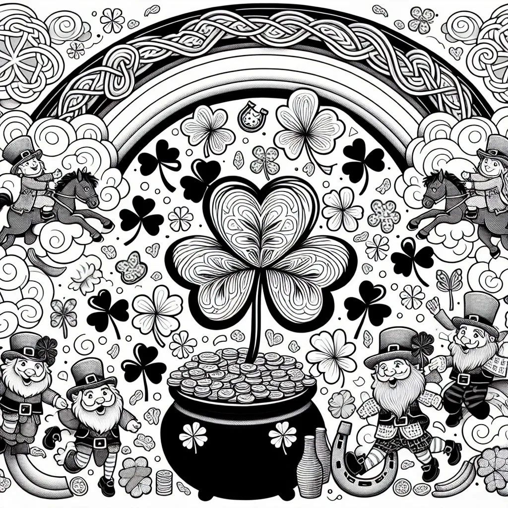 St. Patrick’s Coloring Page: Celebrate the Luck of the Irish with Creative Designs!