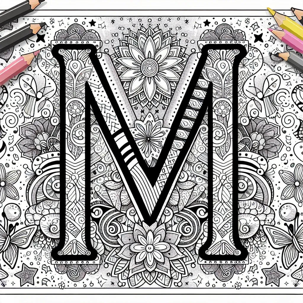 Unlock Creativity with Our Free ‘Letter M Coloring Page’ for Kids and Adults Alike!