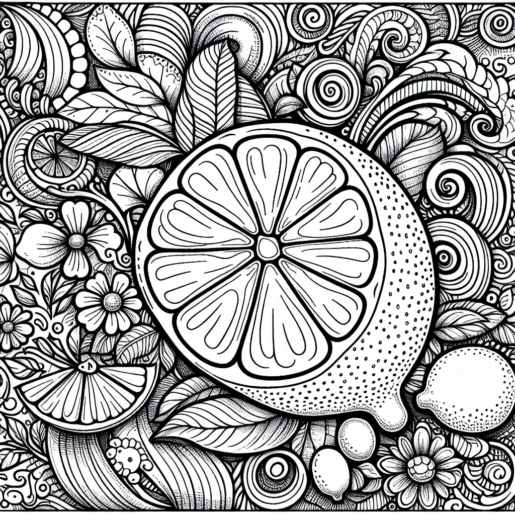 Unleash Your Creativity with a Lemon Coloring Page: Fun and Refreshing Designs for All Ages!